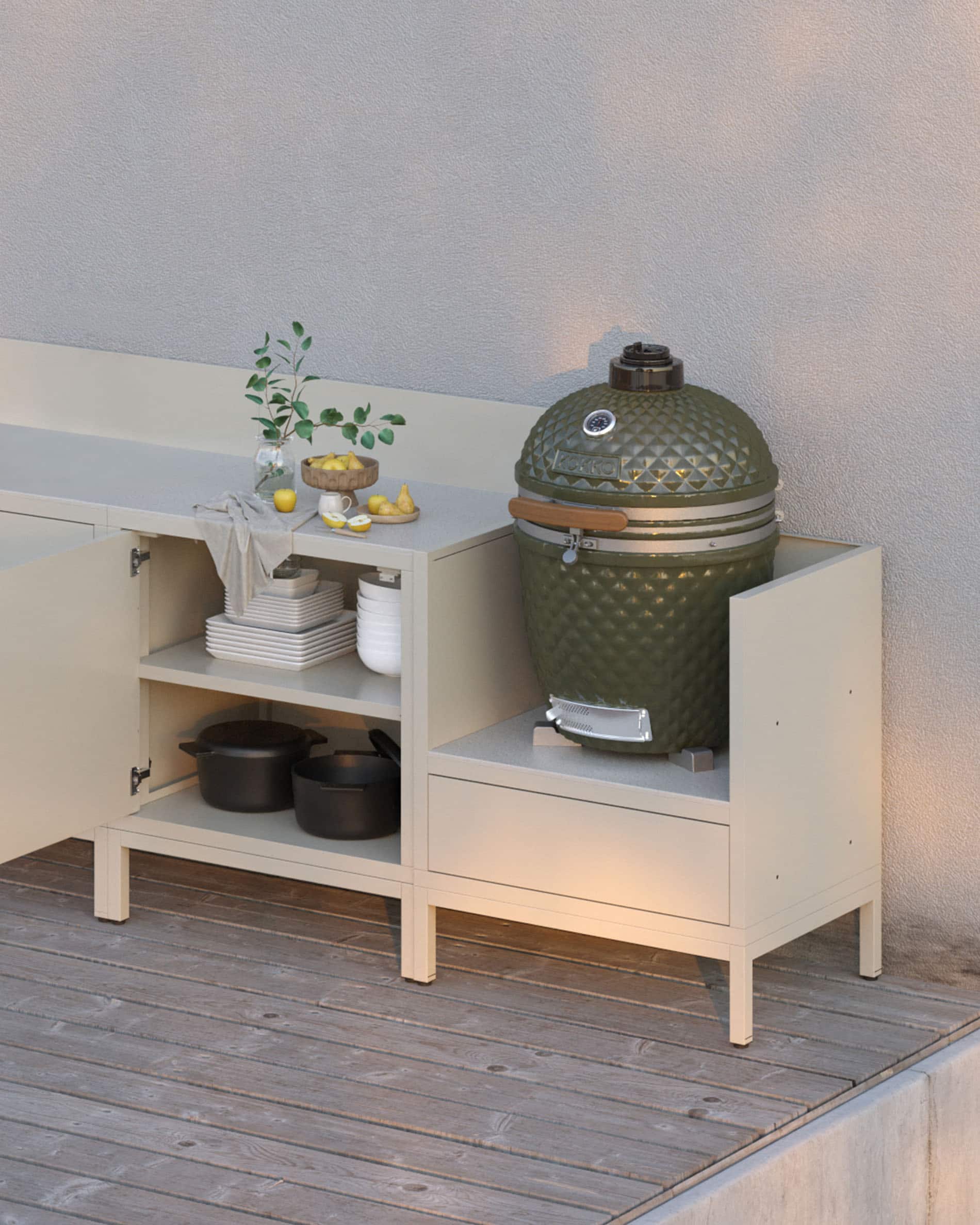 Cuisine d'extérieur PILOTIS - 4 modules avec angle pour Kokko - Image 15