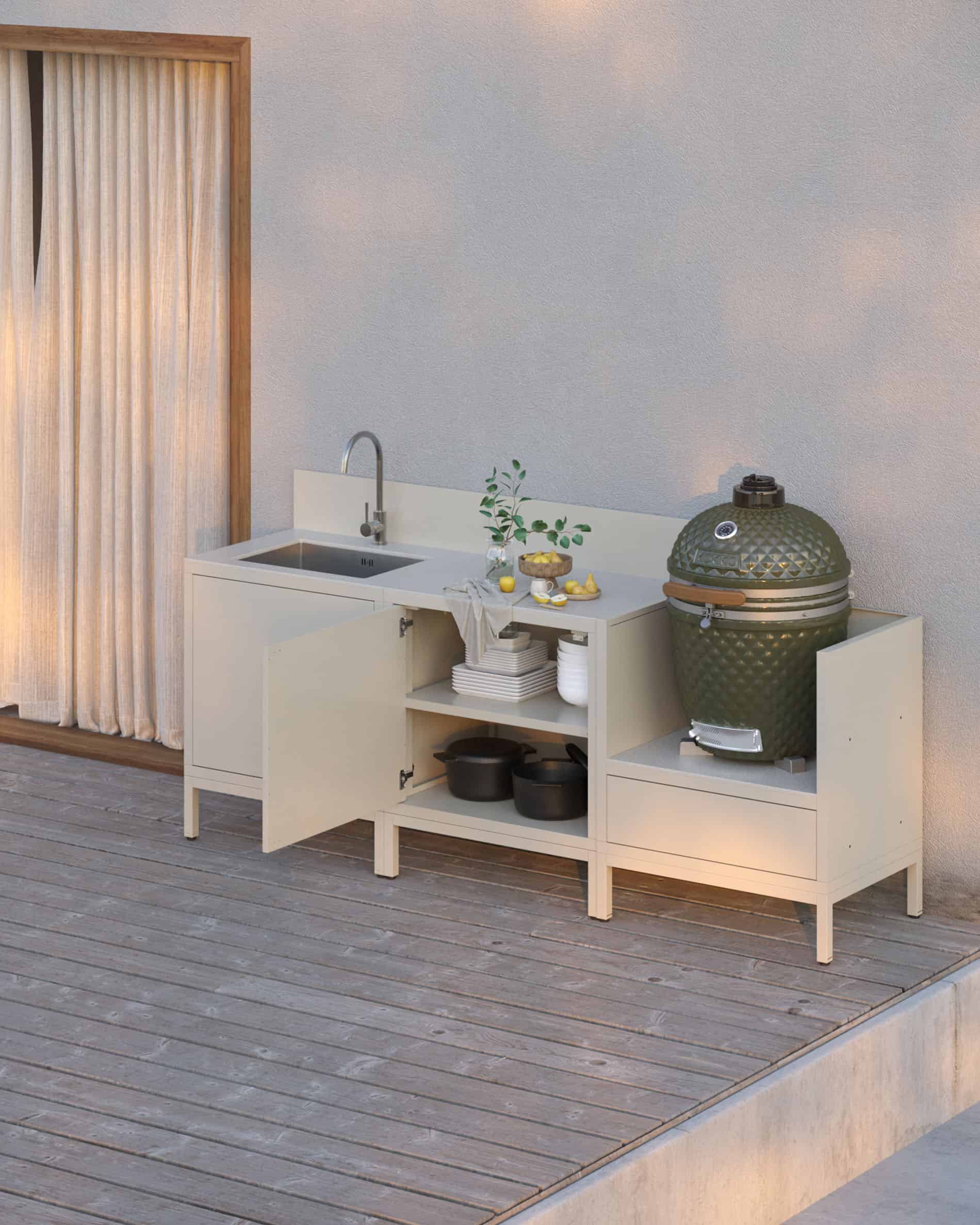 Cuisine d'extérieur PILOTIS - 3 modules avec évier pour Kokko - Image 27