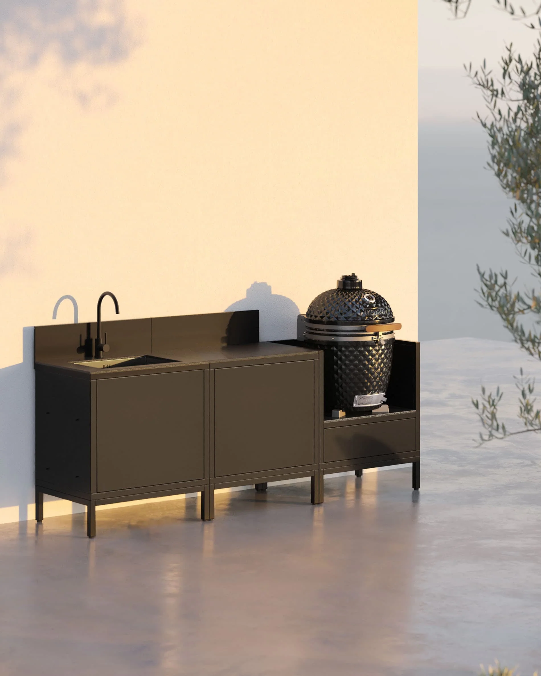 Cuisine d'extérieur PILOTIS - 3 modules avec évier pour Kokko - Image 31
