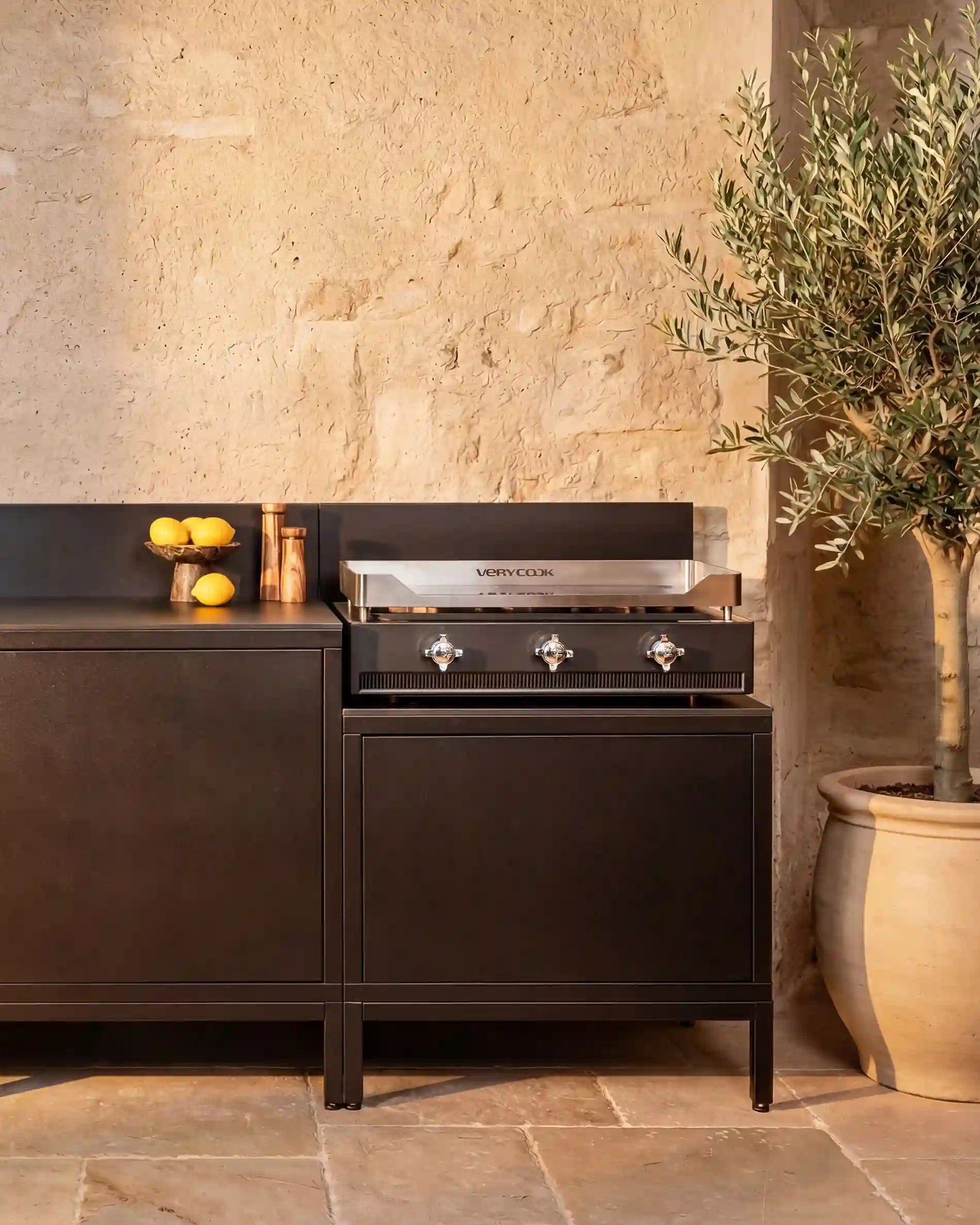 Meuble pour plancha de cuisine d'extérieur PILOTIS - Image 3