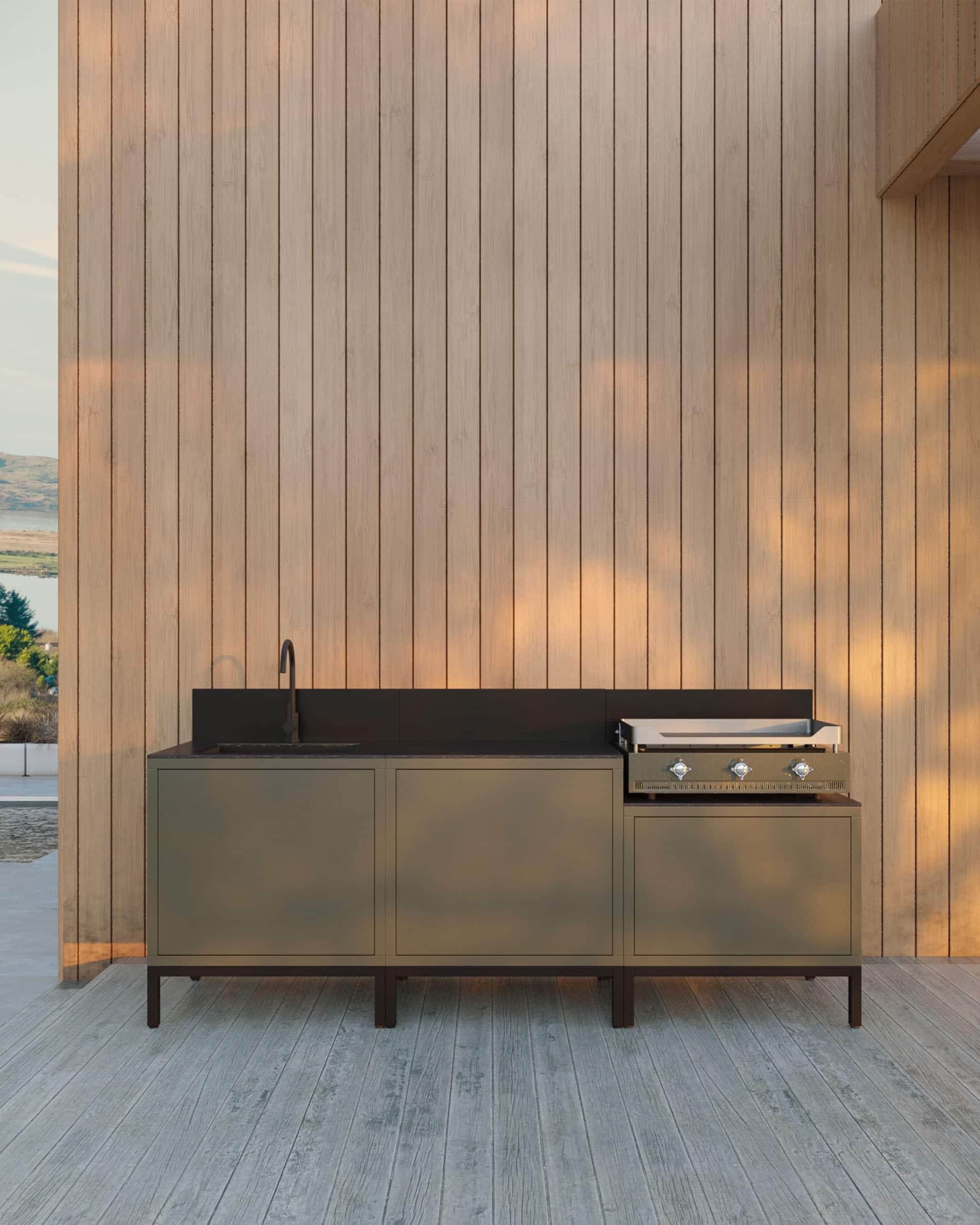 Meuble pour plancha de cuisine d'extérieur PILOTIS - Image 7